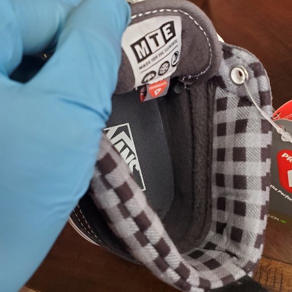 Vans Sk8-Hi MTE 1 Plaid Grey/White Women Size 8.5, Men Size 7 - Picture 11 of 13